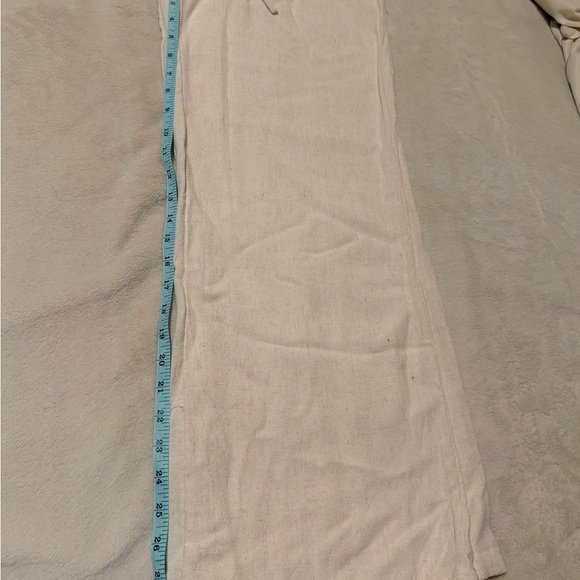 Beige Drawstring Pants - Picture 4 of 6